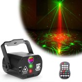 Gadgetpanda Party Laser Basic - Stroboscoop projector op geluid - met afstandsbediening - Discolamp feestverlichting