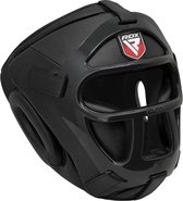 RDX Sports T1 Headguard Avec Amovible Face Cage Large - Couleur : Zwart