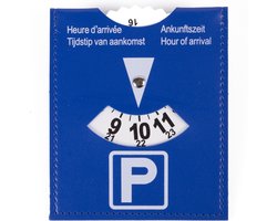 Benson Blauwe Parkeerkaart / Parkeerschijf 10 x 12 cm.