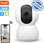 Bol.com Tuya Babyfoon WS-Q503 PRO - Babyfoon met camera - Geluid en Bewegingsdetectie - Nachtvisie - Automatische Volgen - 3MP -... aanbieding