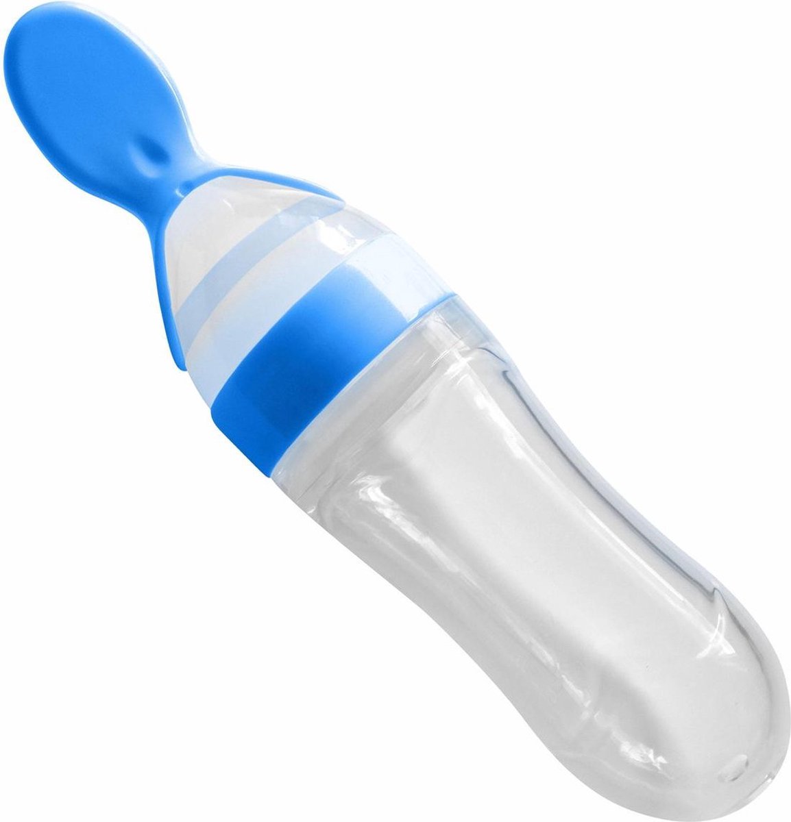 Goedkoopste SY Goods - Knijpfles met lepel - Antiknoei lepel – Siliconen Babyfles – Babybestek – Doseerfles - Voedingslepel - Babylepel – Fruithapjes – Babyhapjes – Fruitpuree – Groentepuree - BPA vrij – 90 ml - Blauw