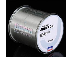 Vislijn Daiwa Justron nylon 500m Wit 0.32mm Nylon Draad Extra Sterk 10.5kg - Visdraad voor Zoetwater en Zoutwater