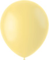 Ballonnen Matte Geel - 20 Stuks - 30cm - Feest - Opblazen - Verjaardag - Versiering