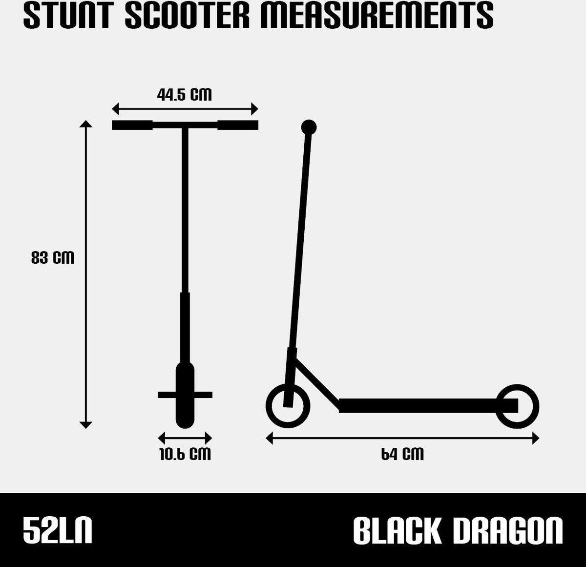 Black Dragon Stuntstep - Pulse Racer - Zwart/Goud - Step - 100KG — afbeelding 2