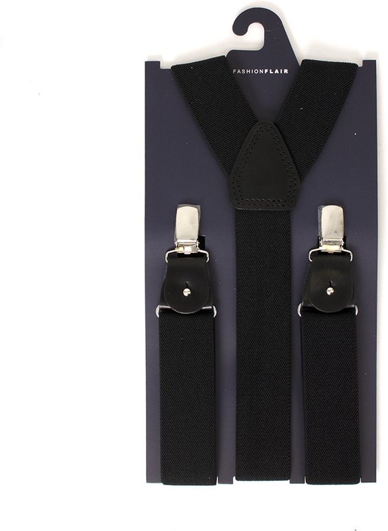 Bretels - Bretels heren - Zwarte bretels - Verstelbare bretellen - Bretellen met clips