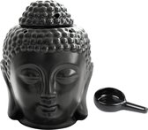 Buddha Waxinelichthouder - 10 x 14 cm - Keramisch - Waxinelichthouders - Uitneembaar onderstuk - Theelichthouder - Geurkaarshouder