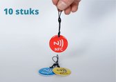 NFC sleutelhangers NTAG213 (10 STUKS) epoxy