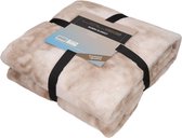 Rumba Deken - plaid - Blanket - Zachte deken - 150x200 - Taupe