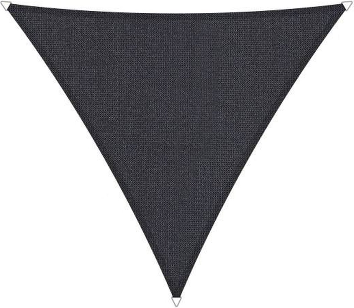 Shadow Comfort® Gelijkzijdige driehoek schaduwdoek - UV Bestendig - Zonnedoek - 360 x 360 x 360 CM - Carbon Black