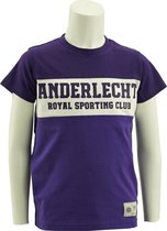T-shirt kids paars Anderlecht Royal Sporting Club maat 134/140 (9 a 10 jaar)