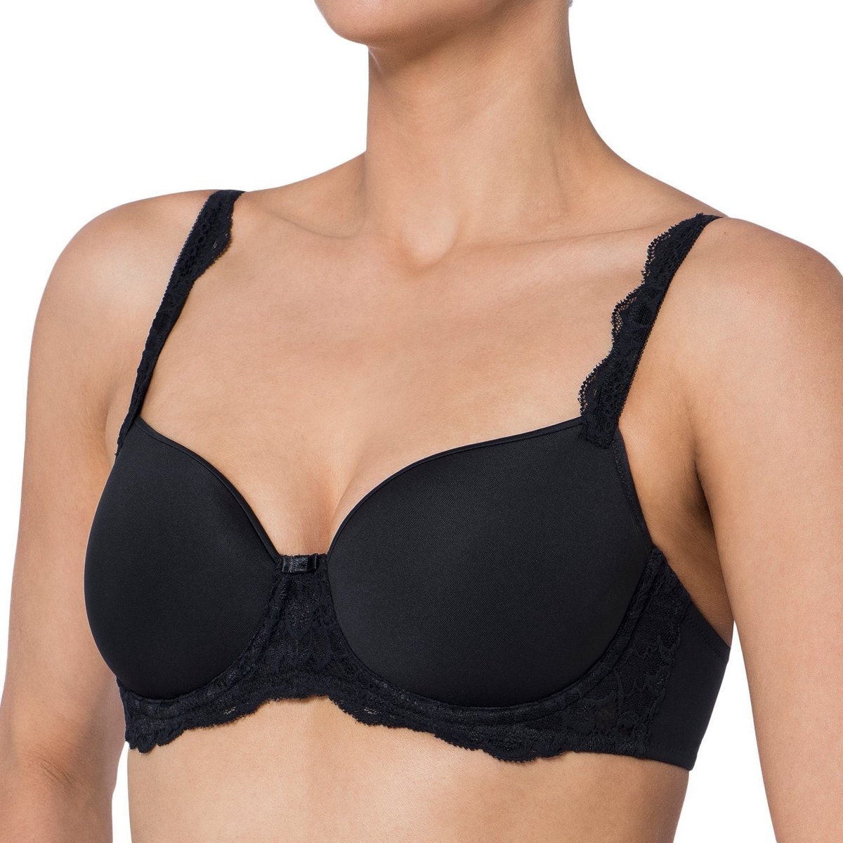 Triumph Beugel BH Voorgevormd - Amourette Charm WP - Stevige full cup T-shirt bh - 90B - Zwart