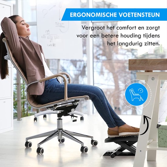 FlexFit Voetensteun voor Onder Bureau - Comfort en Houding in Evenwich