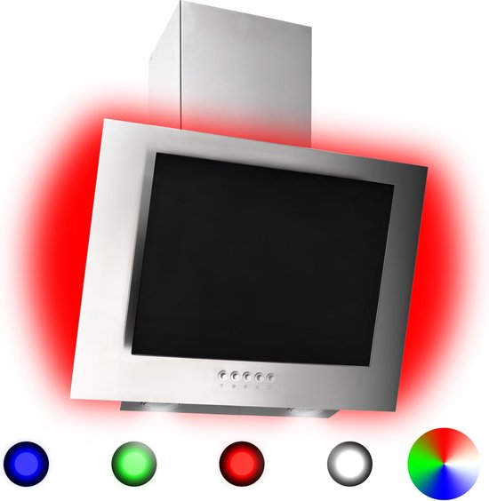 Wiggo Afzuigkap 60cm - kopvrij echt glas ontwerp, convectie/afvoerlucht, 300m³/h, LED-touchscreen, 3 snelheden, inclusief vetfilter en 2 koolstoffilters, glazen front (grijs - 1 glas Wiggo Afzuigkap 60cm - kopvrij echt glas ontwerp, convectie/afvoerlucht, 300m³/h, LED-touchscreen, 3 snelheden, inclusief vetfilter en 2 koolstoffilters, glazen front (grijs - 1 glas