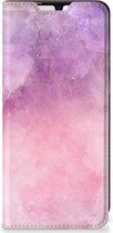 Leuk Telefoonhoesje Geschikt voor Samsung Galaxy A33 5G Bookcase Cover Pink Purple Paint