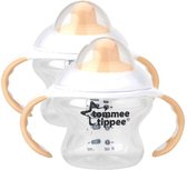 2 Stuks Tommee Tippee "Closer to Nature" First Sips Oefenbekers Oranje