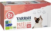 Yarrah cat alu pate multipack salmon - Graanvrij - 8 x 100 g