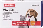 Beaphar Vlo Kill -  Kleine Hond/Kat - Tot 11 Kg - 6 Tabletten