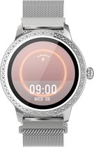 Denver SW-360 - Smartwatch - Bluetooth Smartwatch met hartslagmeter – Bloeddrukmeter – IPX68 Waterproof - Sportwatch - Activity tracker - Geschikt voor iOS & Android - Zilver
