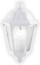 Ideal Lux Anna - Wandlamp Modern - Wit - H:35cm  - E27 - Voor Binnen - Hout - Wandlampen - Slaapkamer - Woonkamer