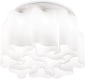 Ideal Lux Compo - Plafondlamp Modern - Wit  - H:35cm - E27 - Voor Binnen - Metaal - Plafondlampen - Slaapkamer - Kinderkamer - Woonkamer - Plafonnieres