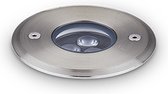 Ideal Lux Floor - Inbouwspot Modern - Zilver - Universeel - B:9cm - L:9cm - Aluminium - Spotjes verlichting - Inbouw - Opbouw - Spots - Spotje - Voor Binnen