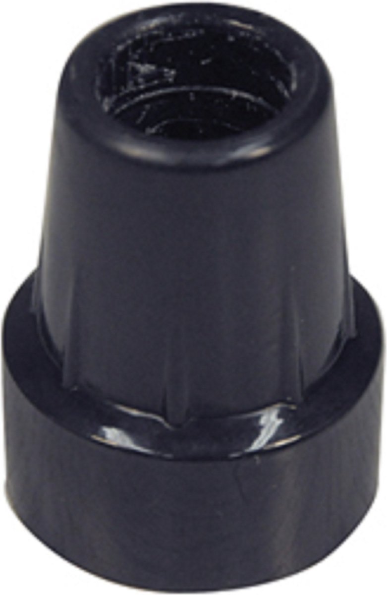Aidapt Dop voor wandelstok, 19 mm - Zwart/Zwart
