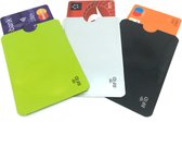 RFID pinpas creditcard hoesjes 3 Stuks mix color / ID kaart beschermers / RFID Blocker / NFC Bankpas en Creditcard RFID Beschermhoesjes / RFID bankpas beschermer.