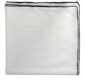 Maison de Vacances  - Tafellaken Bourdon Canvas Mimi - Blanc & Bourdon Noir 170x350cm - Tafellakens