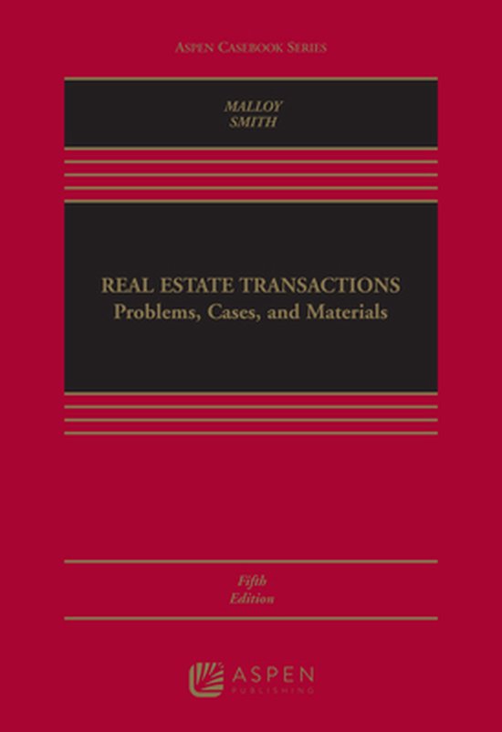 Real Estate Transactions 9781454871064 Robin Paul Malloy Boeken