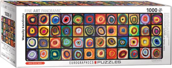 Eurographics Color Study of Squares Panorama Wassily Kandinsky - 1000 stukjes