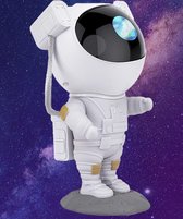 Astronaut Sterren Projector met Afstandsbediening en Timer – Wit – Sterrenhemel – Galaxy projector – incl. Batterijen