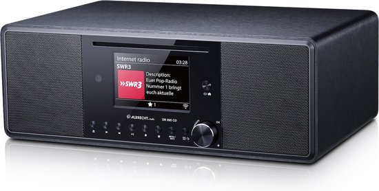 Albrecht DR 895 - Radio - Internetradio - DAB+ - FM - CD - Spotify - zwart