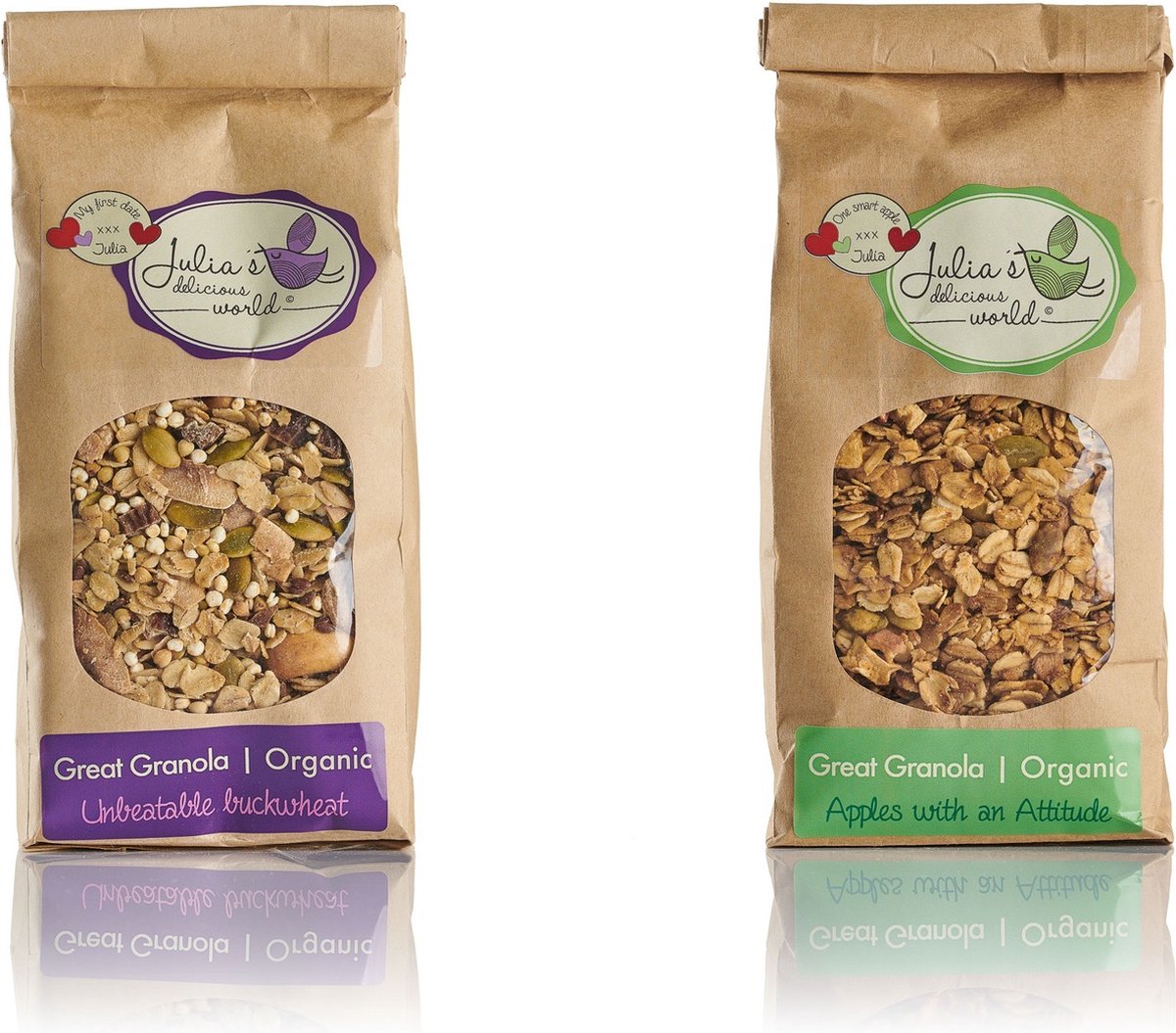 Julia's Delicious World Great Granola Duopack zonder toegevoegde