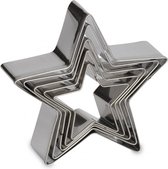 patisse-uitsteekvormen-ster-8-cm-rvs-5-delig