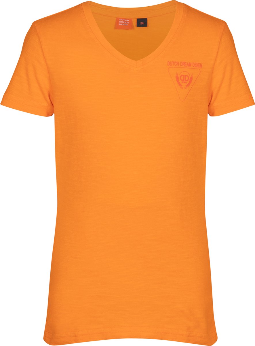 DDD jongens t-shirt met V hals Thamani Soft Orange