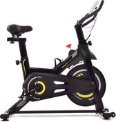 Merax Indoorfietsen  601E - Indoorfietsen  met Hartslagfunctie - Hometrainer Fitness met LCD Monitor & 6KG Vliegwiel