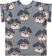 Dear Sophie T-shirt Dog The Pirate Graphite Maat 122/128