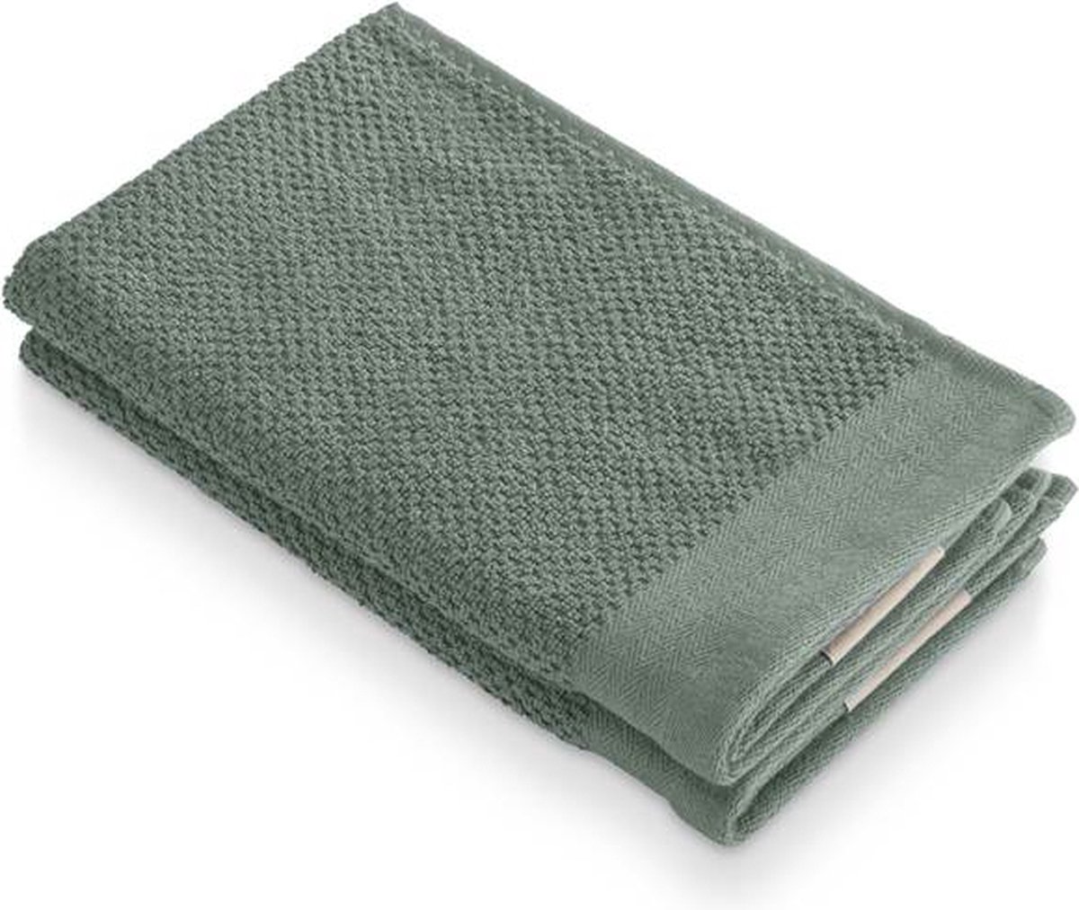 Walra Soft Cotton Popcorn Gastendoekje - 30x50 cm - Groen