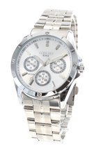 Longbo - Unisex Horloge - Zilver/Zilver - 39mm
