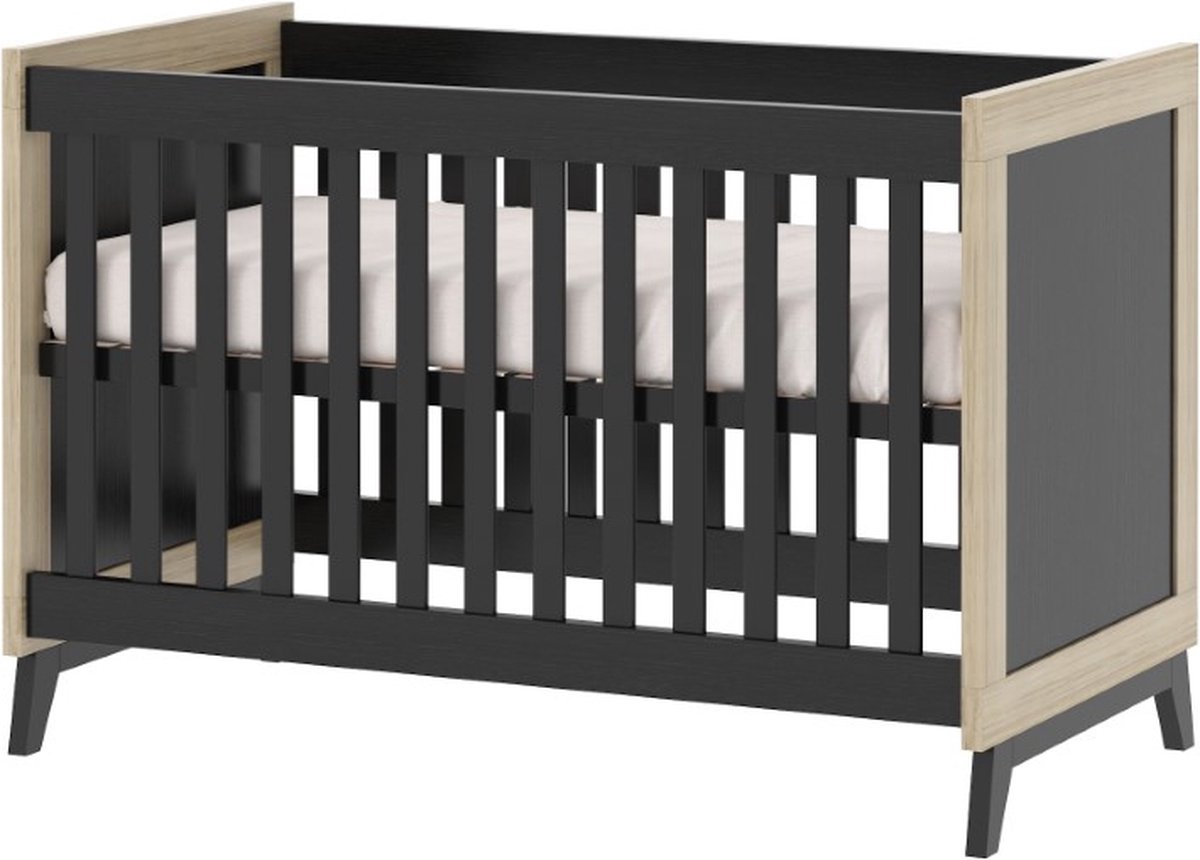 Cabino Oslo Ledikant / Babybed Zwart