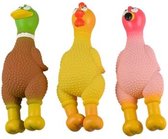 Duvoplus - Speelgoed Voor Dieren - Hond - Latex Vogels Met Kippenvel 8x23x7cm Gemengde Kleuren - 1st