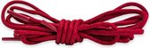 Ronde donker rode wax veters | lengte: 120cm | dikte: 2,5mm