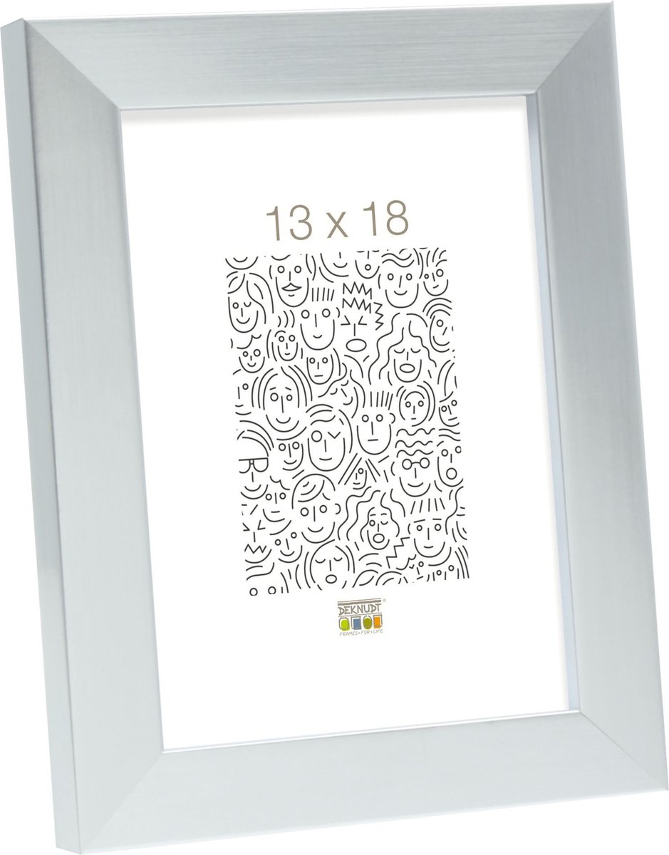 Deknudt Frames fotolijst S45RD3 - zilver - hout - 13x18 cm