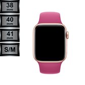 RipaWare Sport Watch bandje - Geschikt voor Apple - Silicone - 38, 40, 41mm - S/M - diep roze