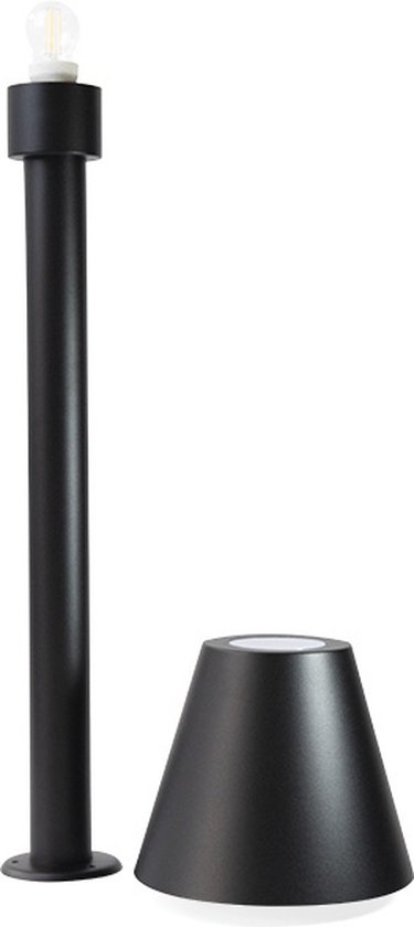 Moderne buitenlamp Bruno zwart, 80 cm - Merkloos