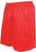 voetbalbroek Precision Striped unisex polyester rood mt M/L