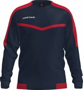 sportsweater Torino heren polyester navy/rood mt S