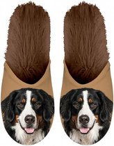 pantoffels Berner Sennen pluche beige maat 39/42