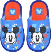 pantoffels Mickey Mouse junior polyester/TPR blauw/rood maat 27-28