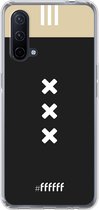 6F hoesje - geschikt voor OnePlus Nord CE 5G -  Transparant TPU Case - AFC Ajax Uitshirt 2018-2019 #ffffff